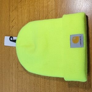 Carhartt Beanie Hat Cuffed Ribbed Knit Watch Cap Bright Neon Work Beanie